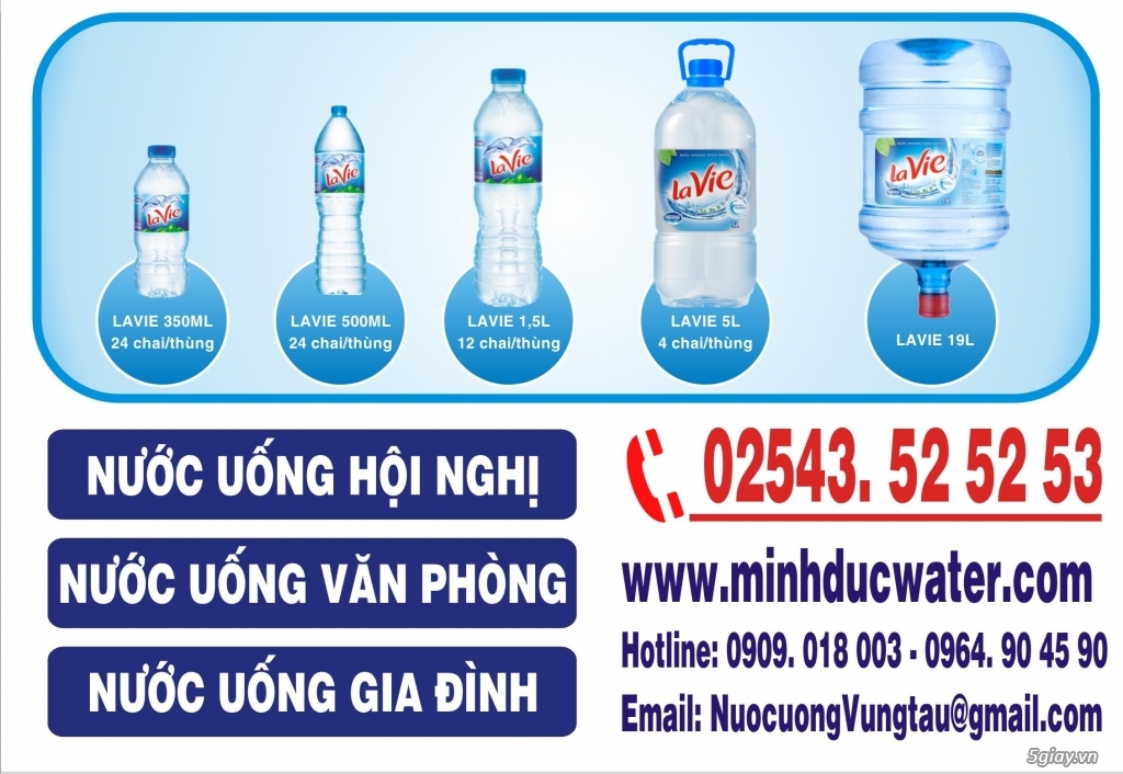 Đại lý phân phối nước khoáng Lavie tại Bà Rịa Vũng Tàu - Có giao hàng