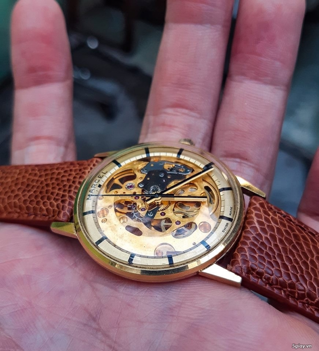 Đồng hồ Thụy sỹ lộ máy bọc vàng - 1