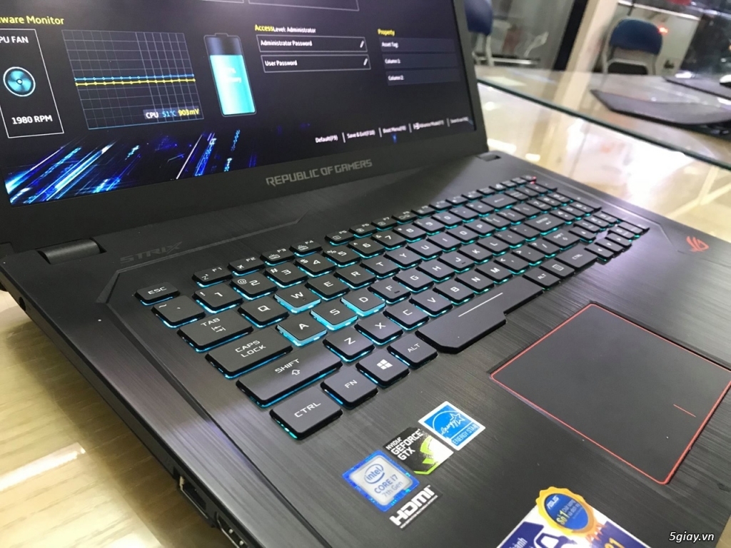 Cần Bán : Laptop Asus Rog Strix i7 7700HQ GTX 1060 - 2