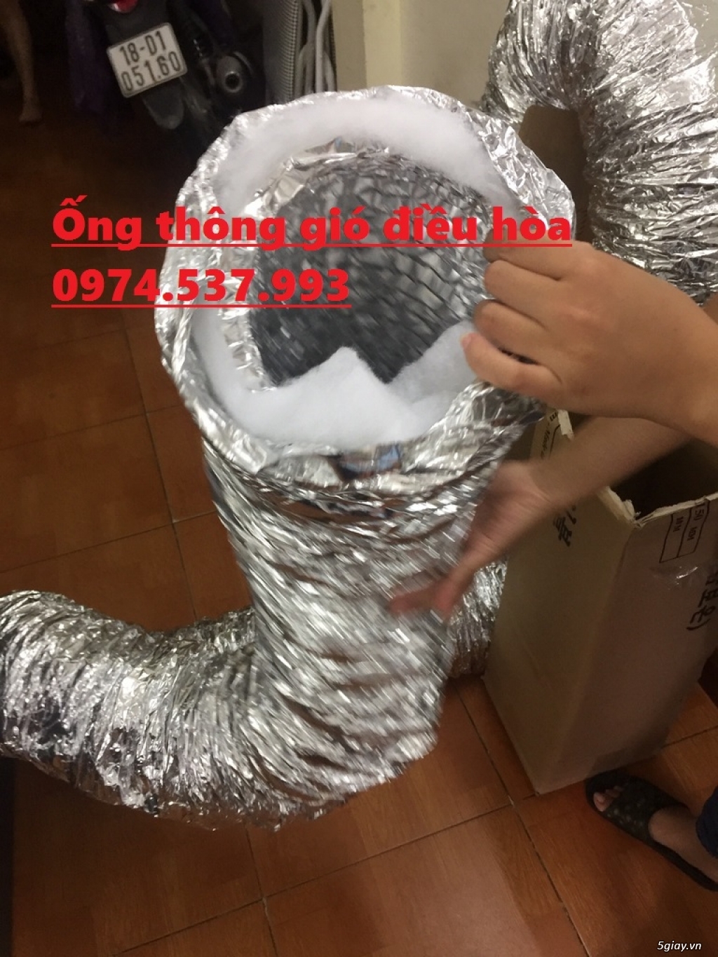 Ống gió mềm nhôm bảo ôn D150 hàng có sẵn