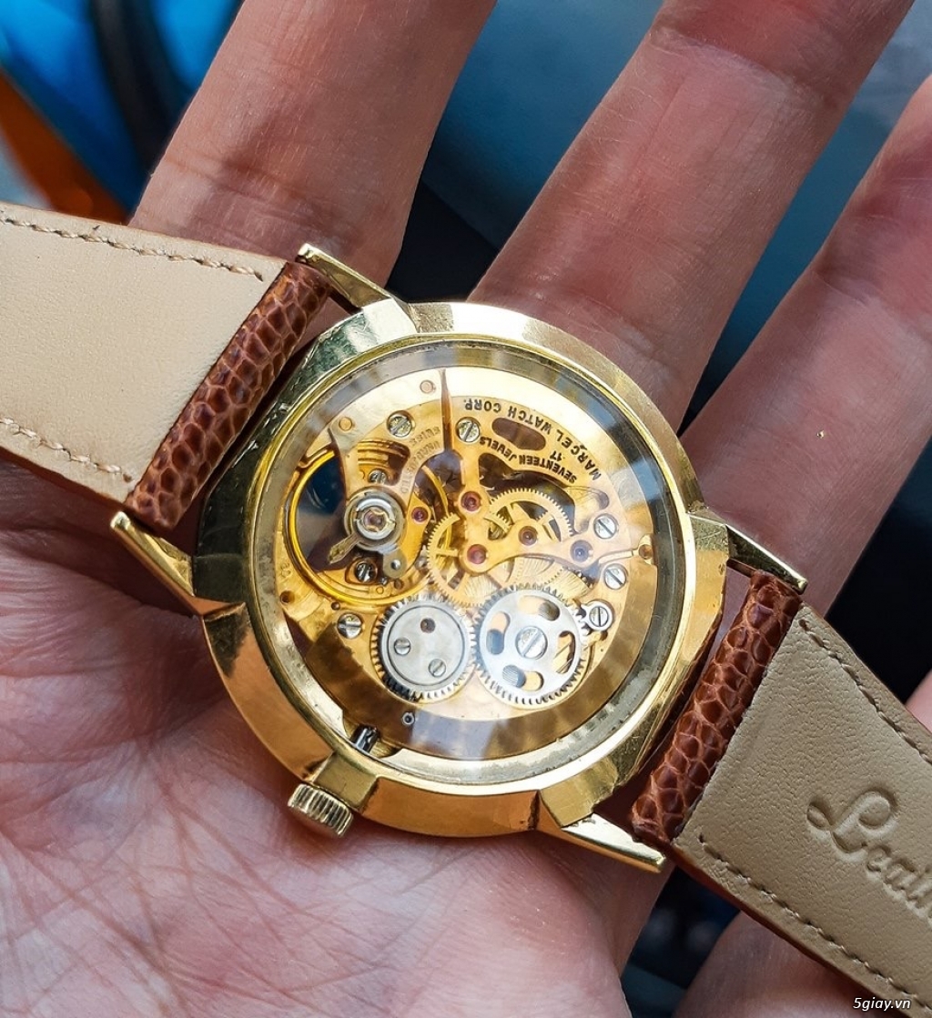 Đồng hồ Thụy sỹ lộ máy bọc vàng - 5