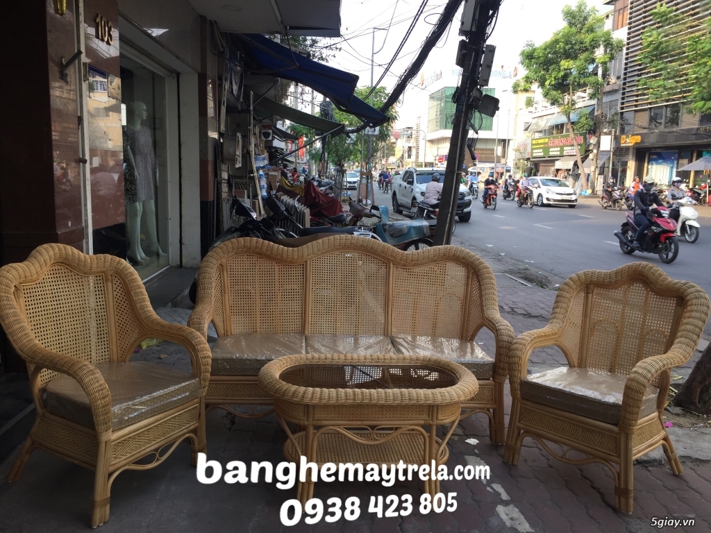Bàn ghế sofa mây tự nhiên