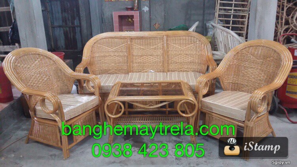 Bàn ghế sofa mây tự nhiên - 2