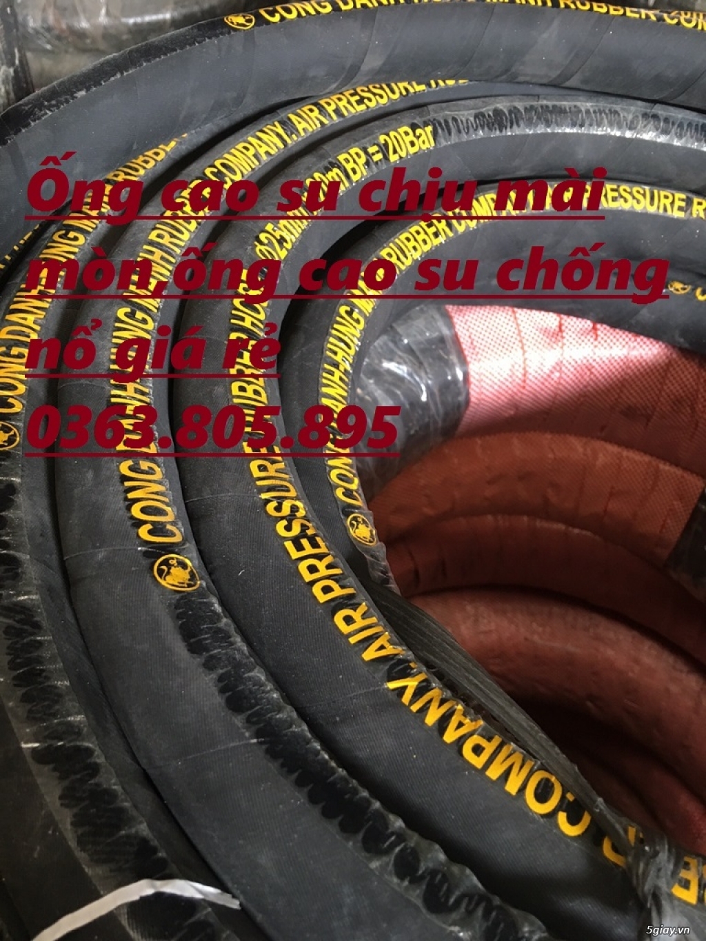 Ồn cao su dẫn nước chịu áp lực cao Phi 76 hàng có sẵn - 2