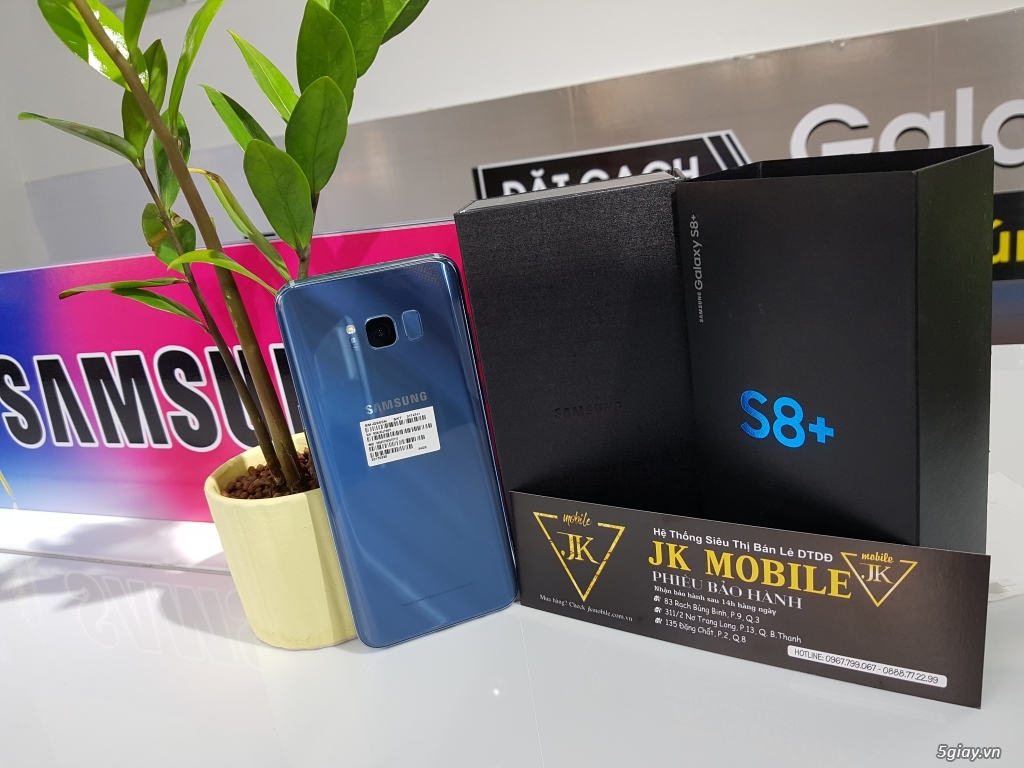 SAMSUNG S8 plus 2 sim đủ màu, fullbox, giá cực yêu