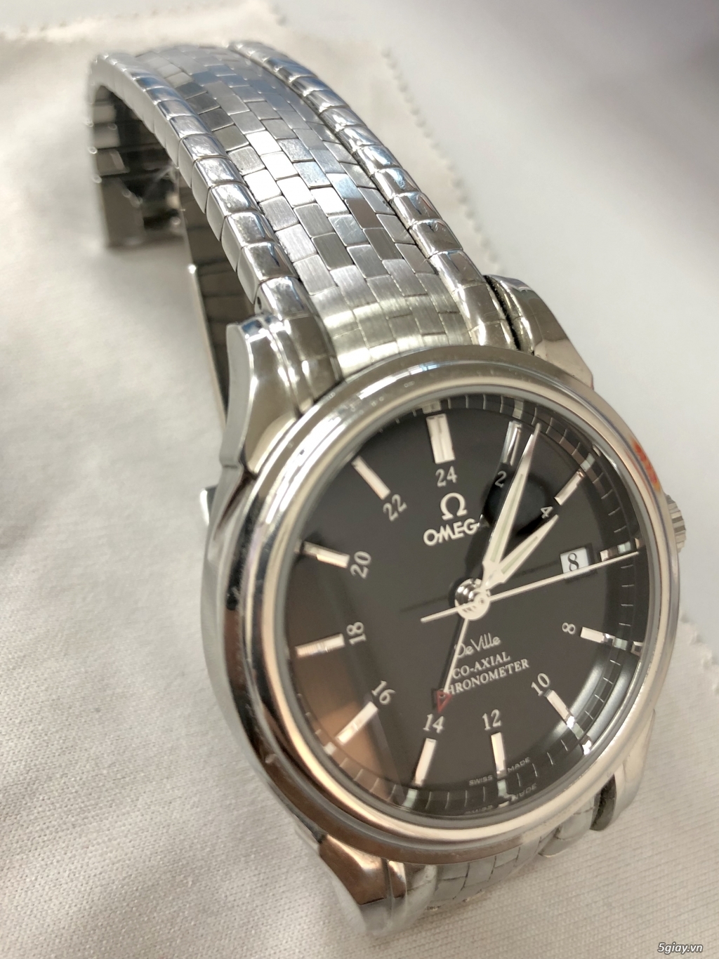 Đồng hồ Omega GMT deville vảy rồng - 2