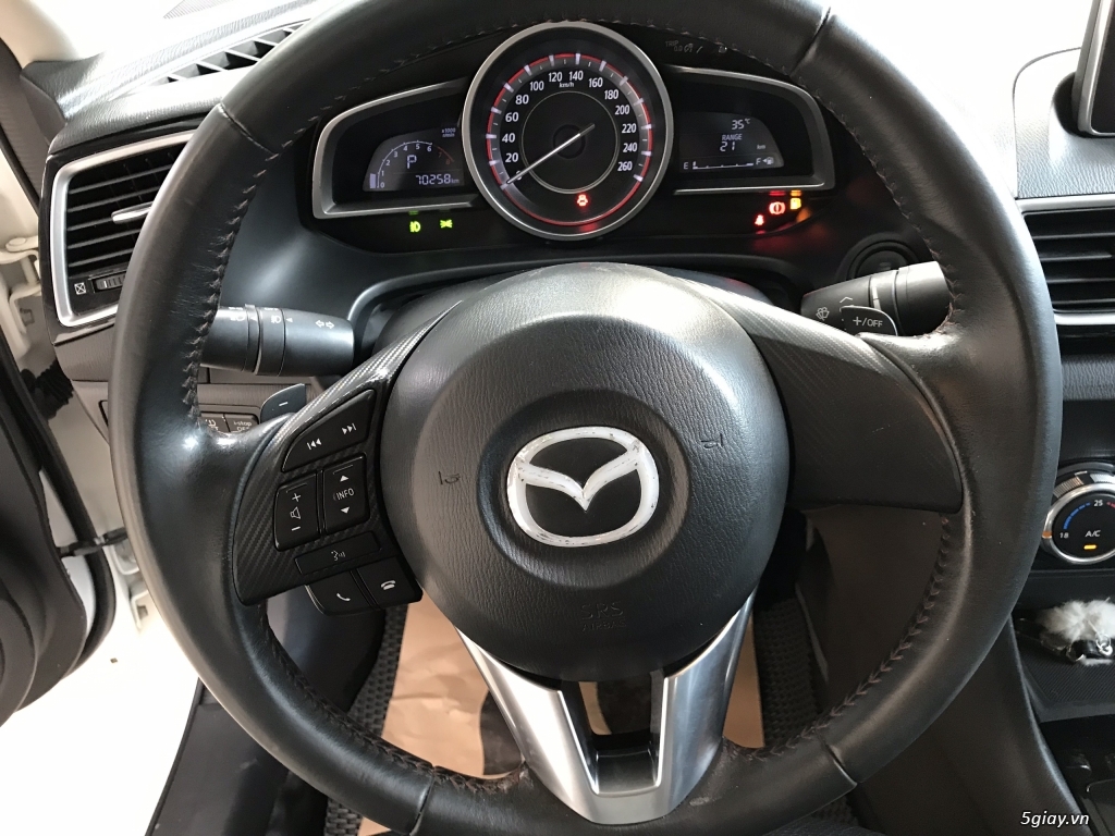 Bán Mazda 3 sedan 1.5AT màu trắng số tự động sản xuất 2015 xe đẹp - 7