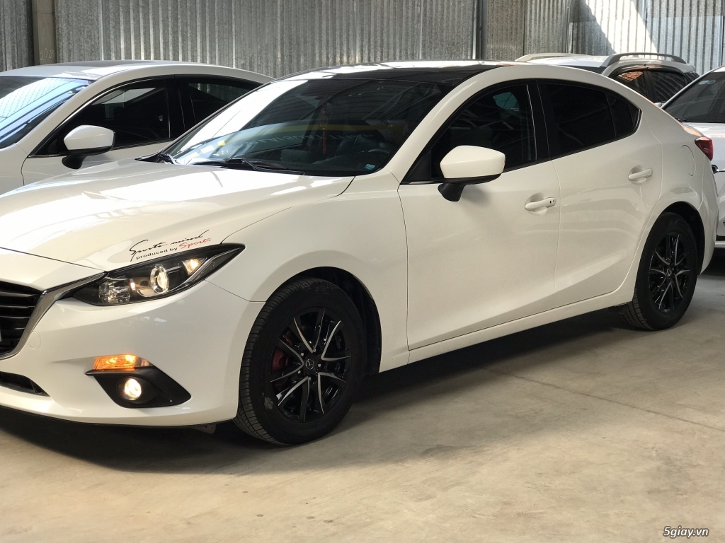 Bán Mazda 3 sedan 1.5AT màu trắng số tự động sản xuất 2015 xe đẹp - 6