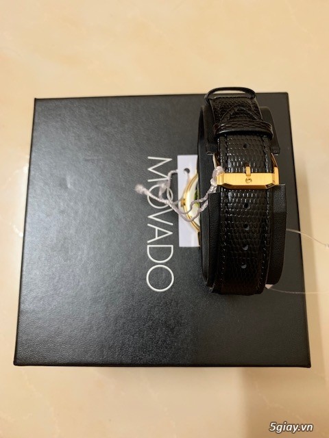 Đồng hồ nam Movado 2100005 Museum Black Dial Black Leather - 3