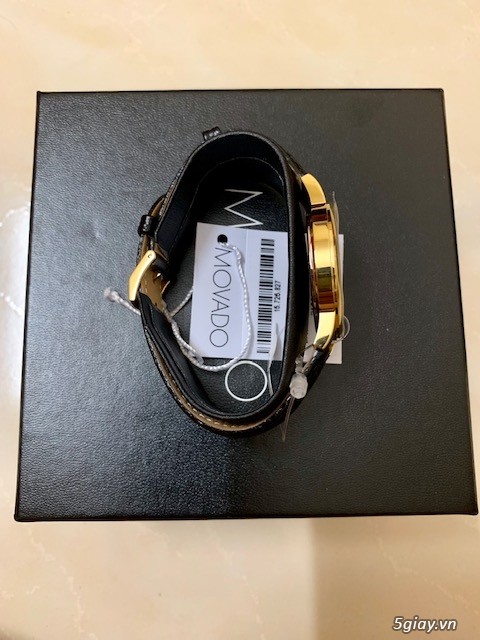 Đồng hồ nam Movado 2100005 Museum Black Dial Black Leather - 4