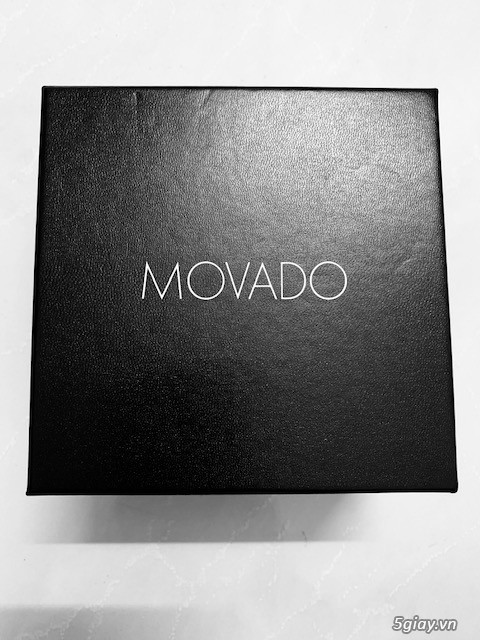 Đồng hồ nam Movado 2100005 Museum Black Dial Black Leather