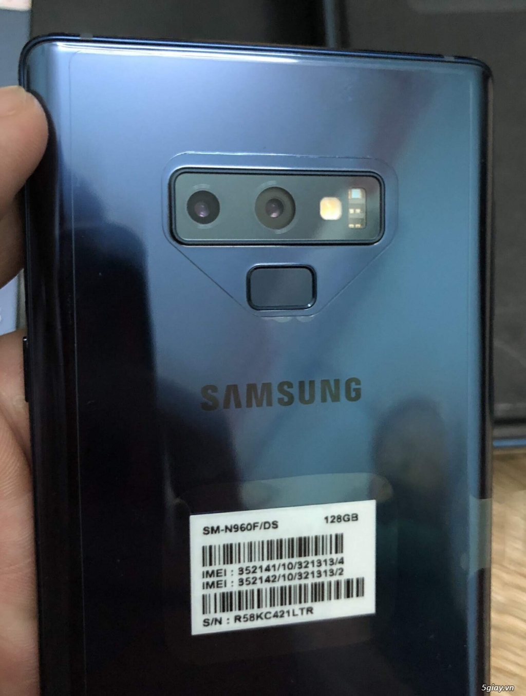 Cần bán: samsung note 9 ocean blue 128gb like new full box - 3