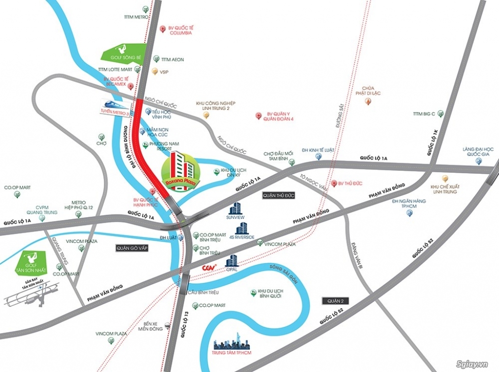 CĂN HỘ MẶT TIỀN QL 13 – Roxana Plaza - 3