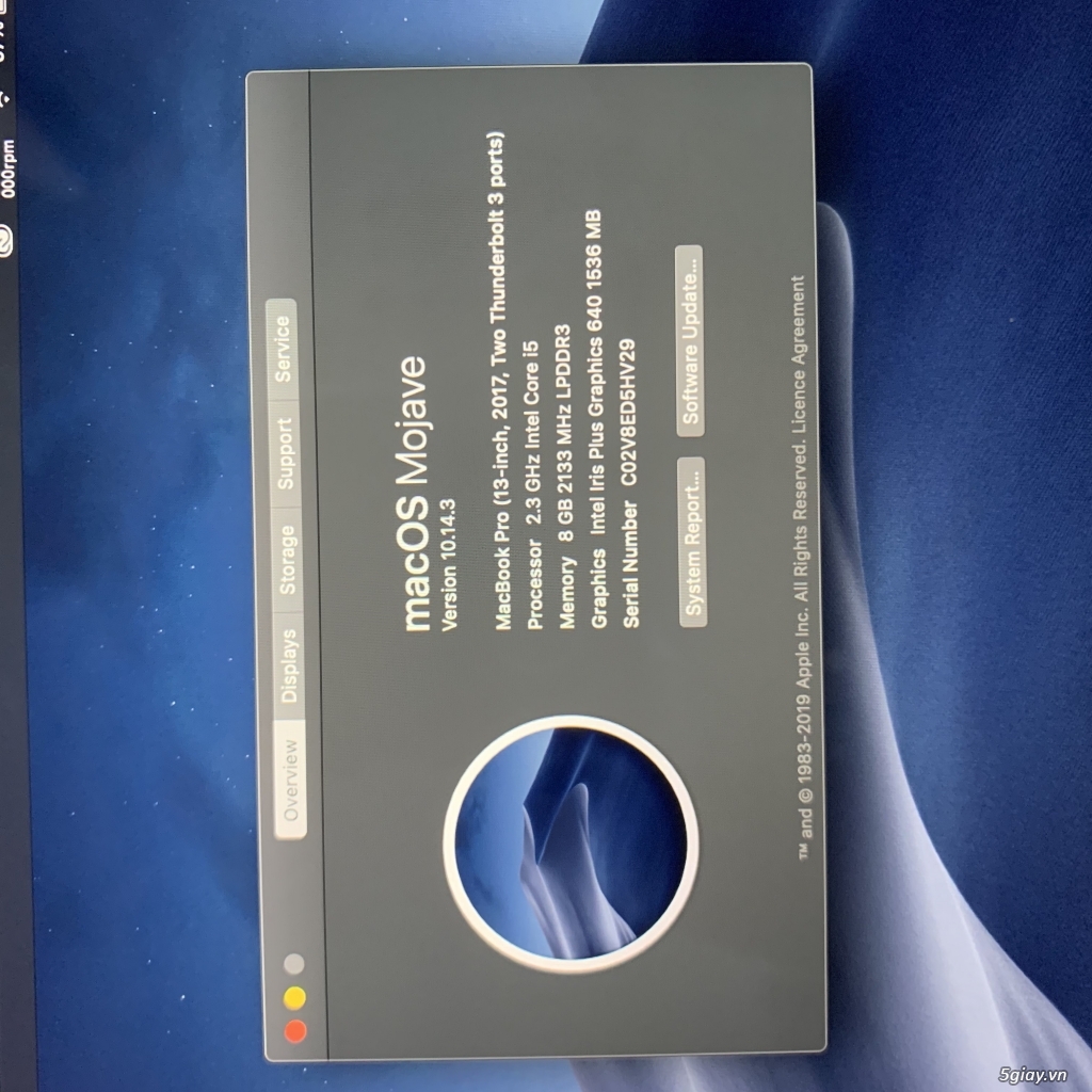 MacBook Pro 2017 MPXT2 đẹp 99% phụ kiện fullbox - 1