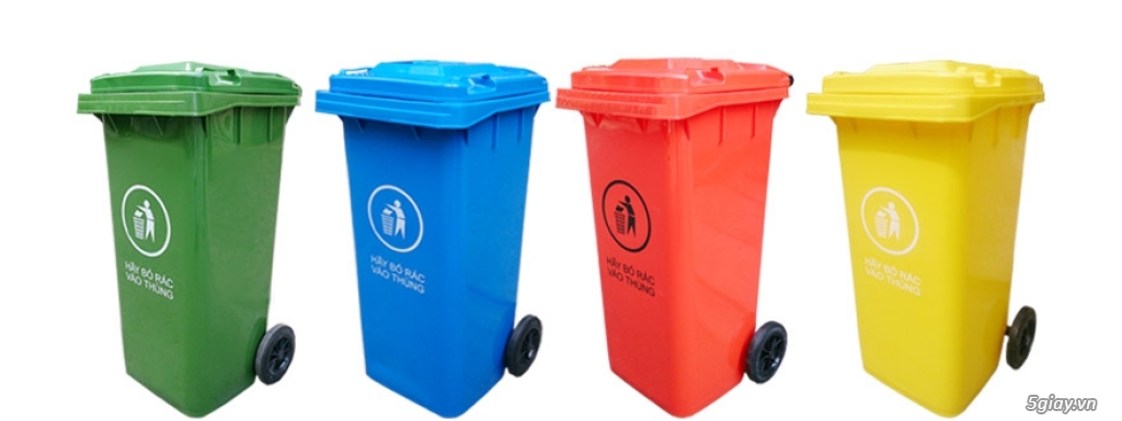 Bán thùng rác 120l, 240l 660l giá rẻ - chất lượng - hỗ trợ giao hàng