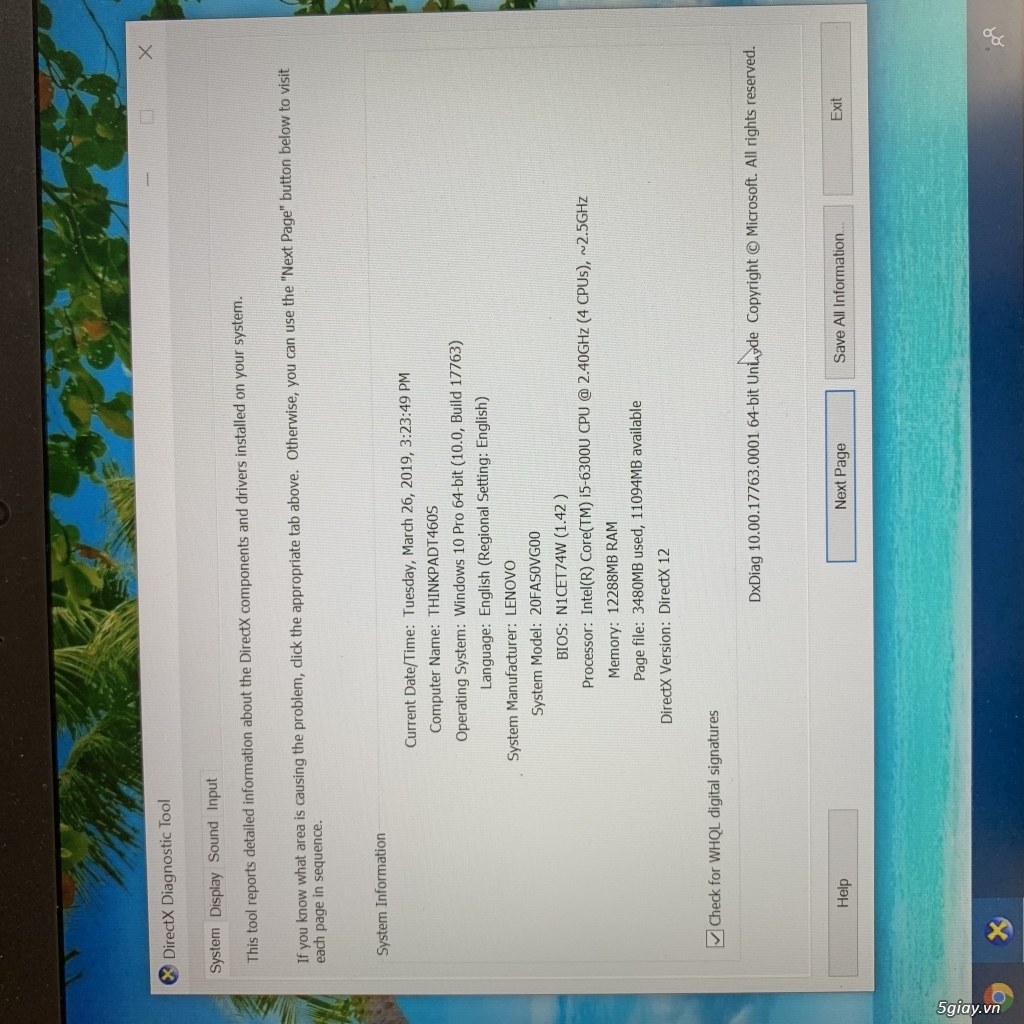 Cần bán Thinkpad T460s M.2 256Gb - 2