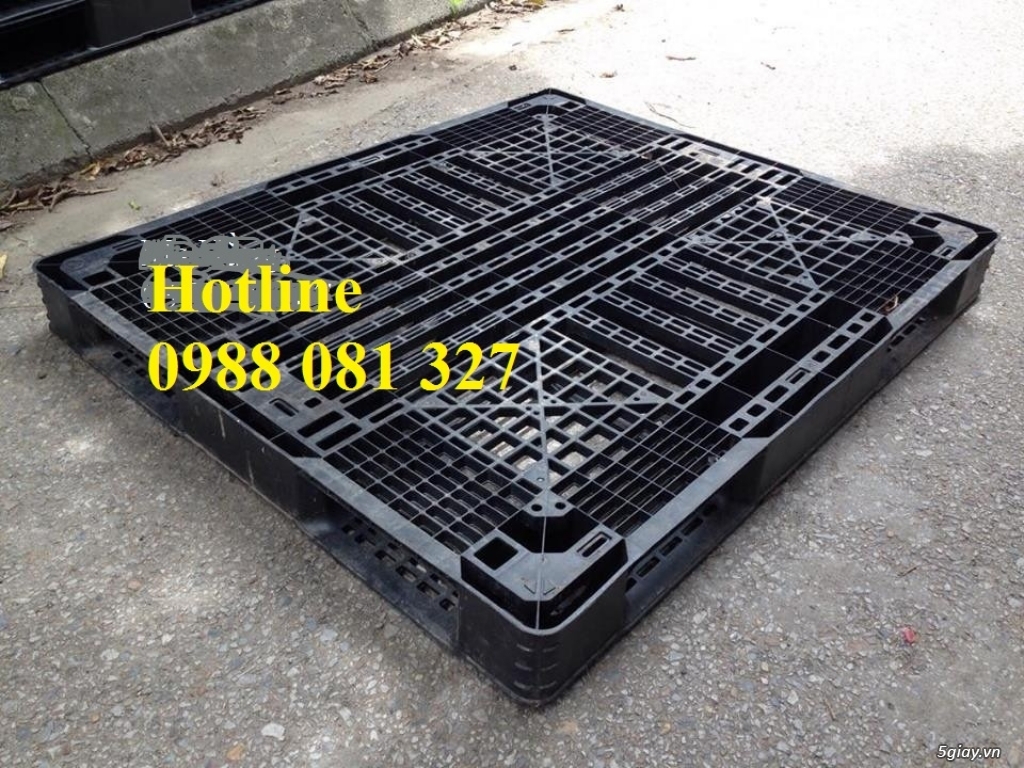 Pallet nhựa cũ KT 1100x1300x120mm giá rẻ  0988 081 327