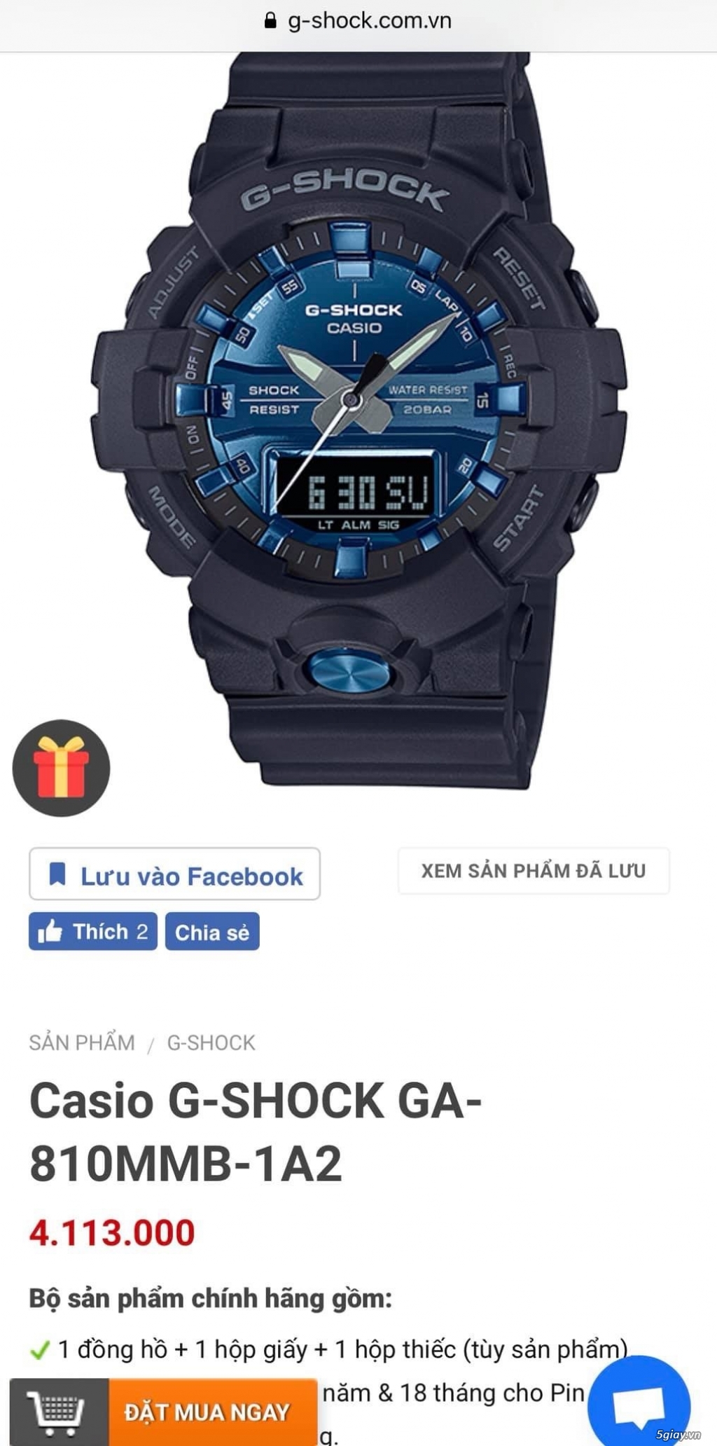 Bán chiếc G-Shock mới fullbox giá tốt - 3