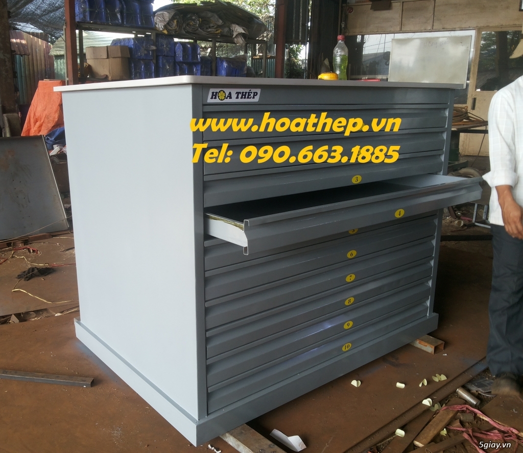 Tủ lưu bản vẽ khổ giấy A0,A1 - 6