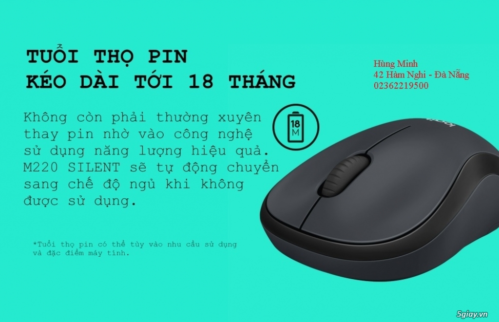 Chuột Logitech M220 Không Dây - 3