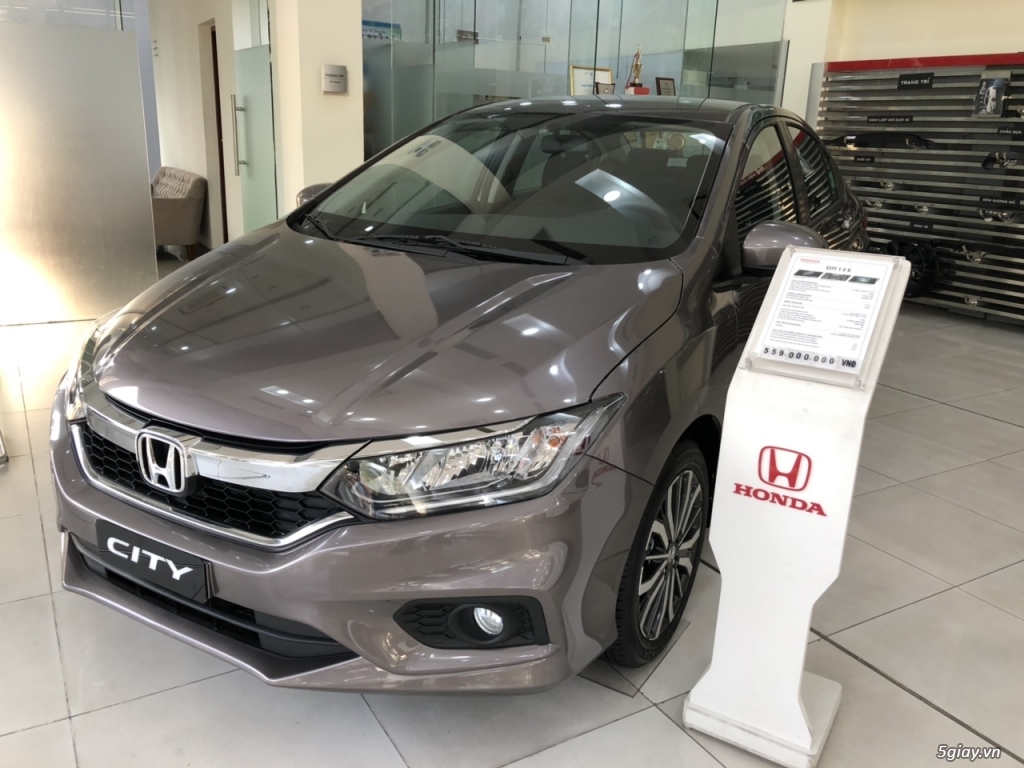 Honda City CVT 2019 màu Titan KHUYẾN MÃI LỚN , xe có sẵn giao ngay !!! - 4