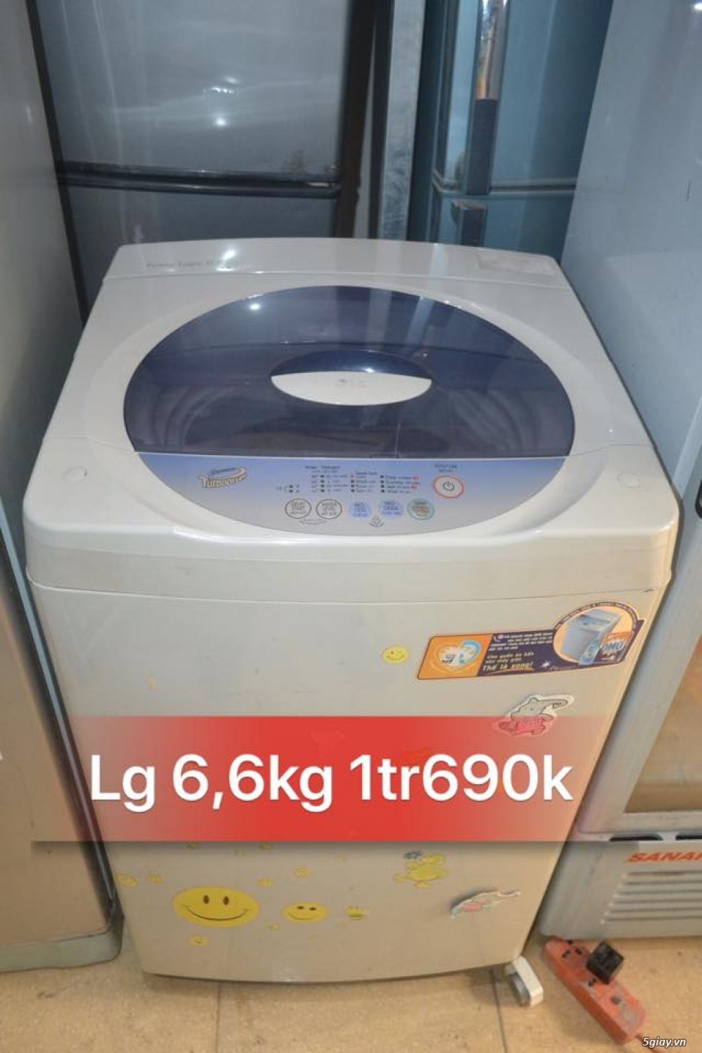 Máy giặt Lg 6,6kg new 85% zin 100% - 1