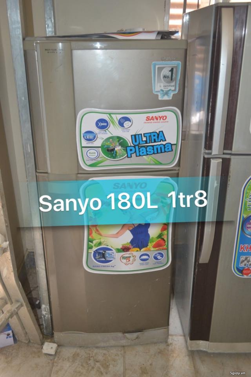 Thanh lý tủ lạnh Sanyo 180L k đông tuyết new 85% zin 100% - 1