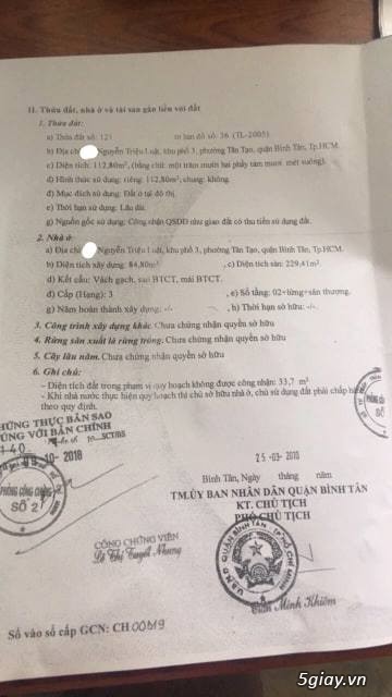 Nhà cần bán đường nguyễn triệu luật, khu phố 3, p tân tạo, q bình
