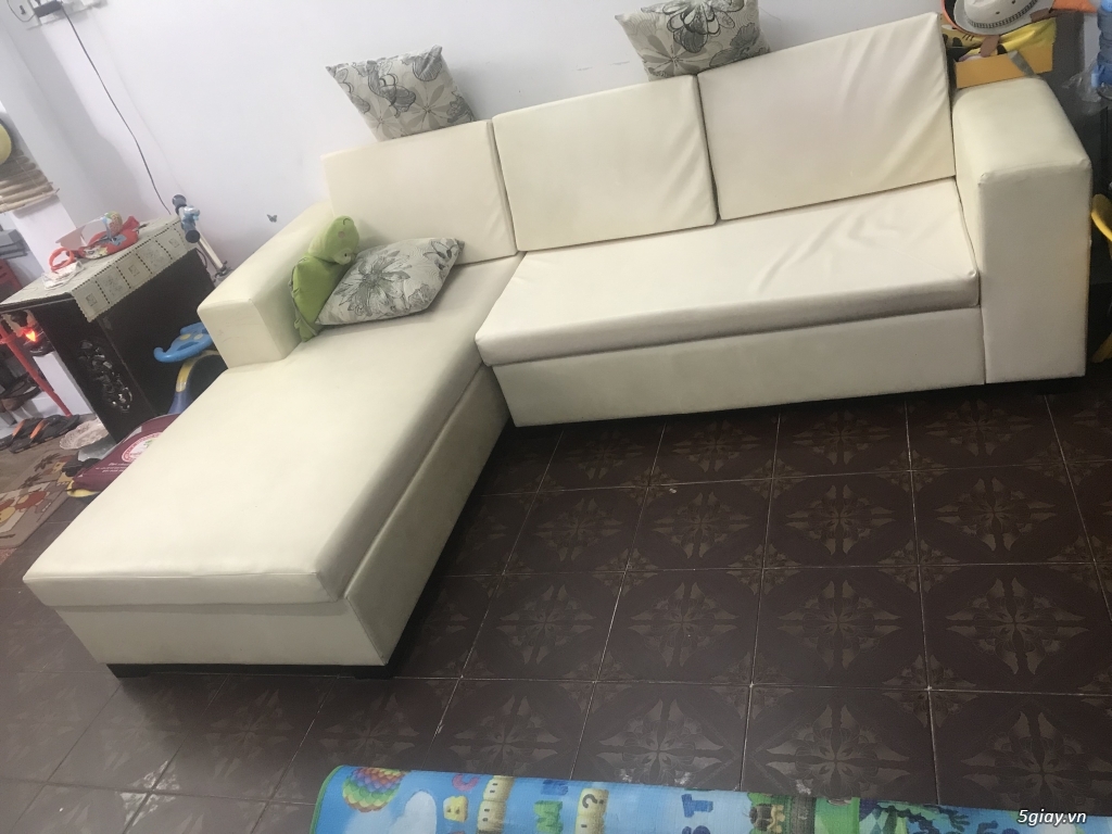 Bộ sofa góc còn đẹp - 1
