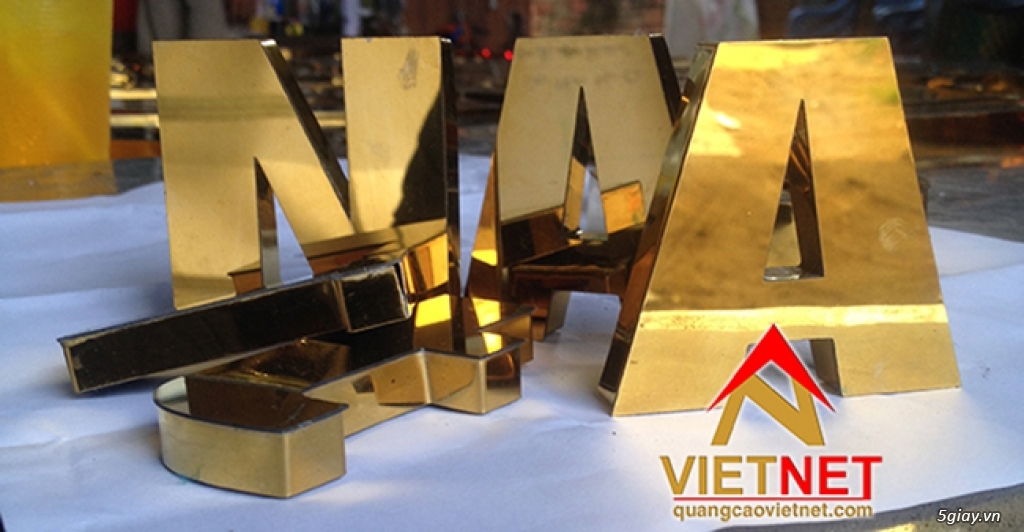 Tổng hợp những mẫu chữ inox vàng đẹp, giá rẻ, chất lượng - 2