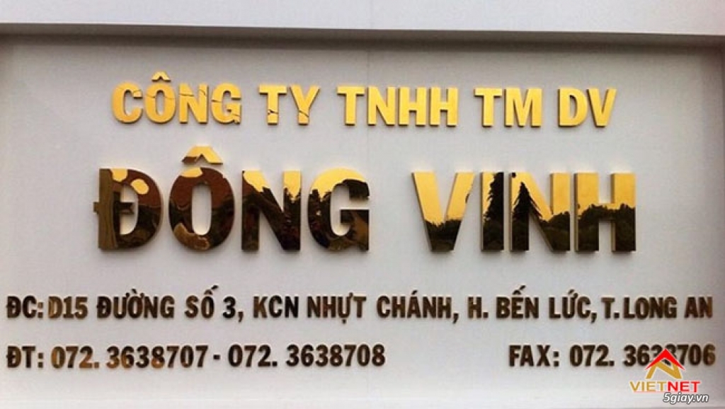 Tổng hợp những mẫu chữ inox vàng đẹp, giá rẻ, chất lượng - 1