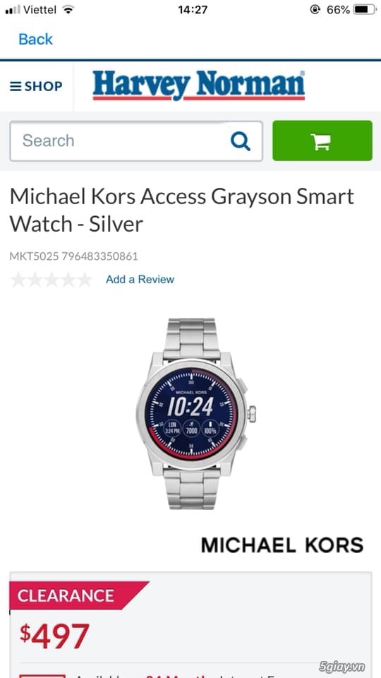 Cần bán đồng hồ smart watch Micheal kors