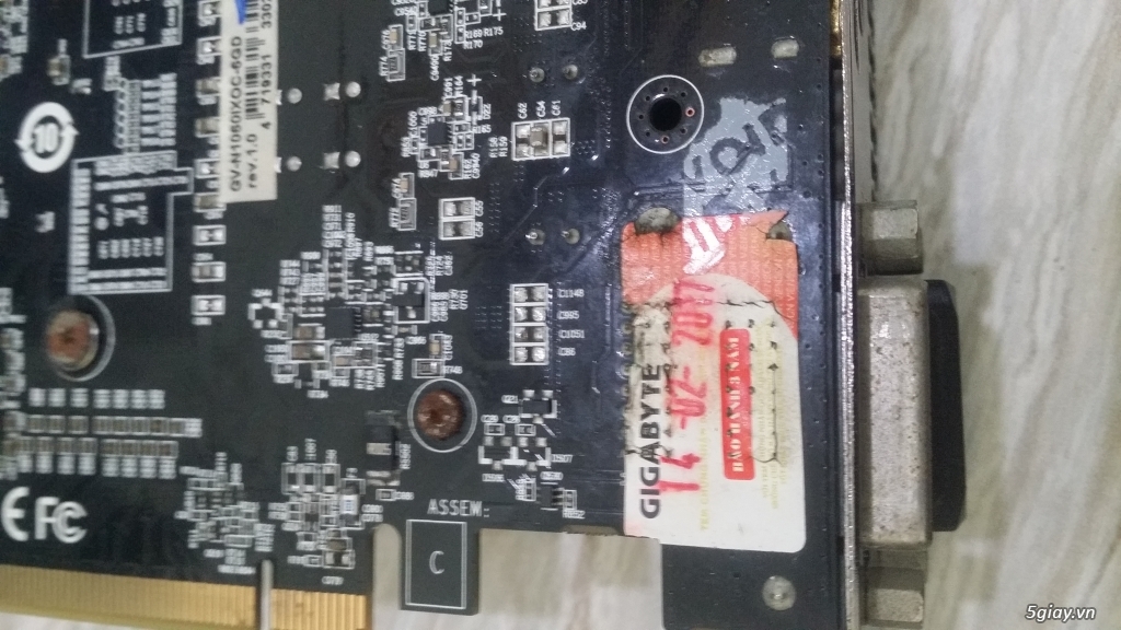 Bán VGA Giga GeForce GTX 1060 6GB GDDR5 OC (GV-N1060IXOC-6GD), còn bh. - 4
