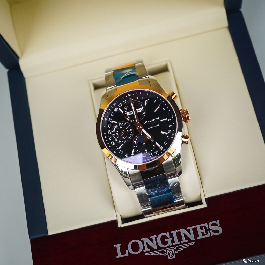 Đồng hồ Longines nam 18k gold - 3