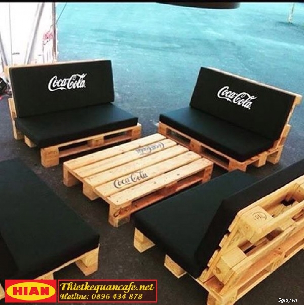 Thiết Kế Quán Cafe Mộc Pallet - 1