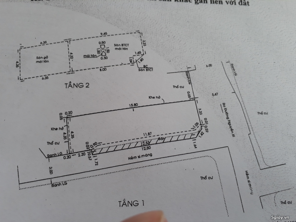 Nhà 2 mặt hẻm, 1trệt 1 lầu 68,5m2 - 4