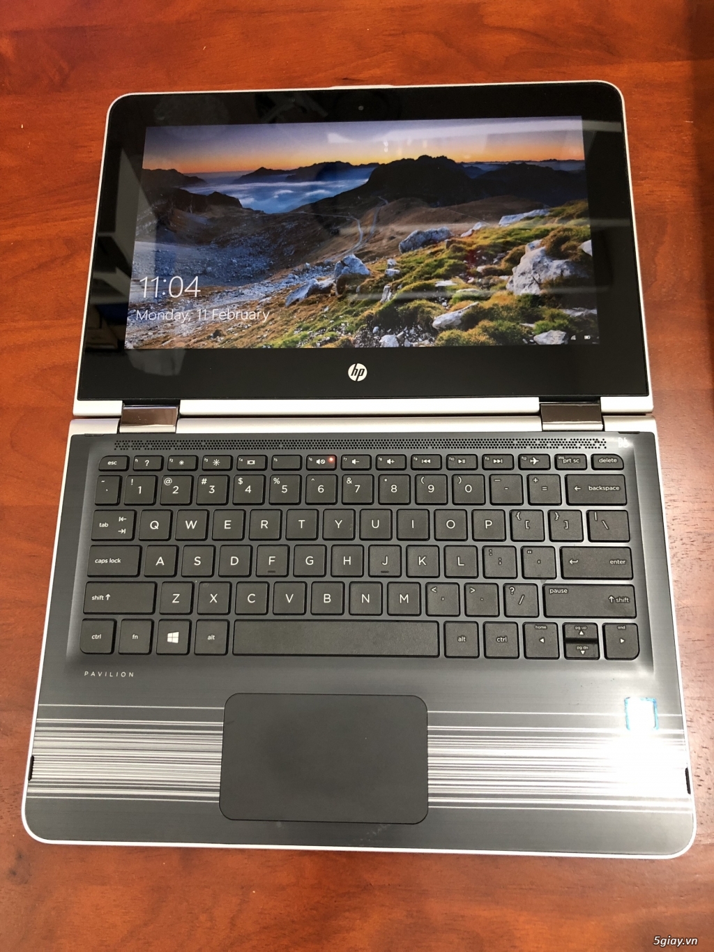 Bán laptop HP Pavilion x360 core i3-7100U cản ứng xoay 360, giá rẻ - 5