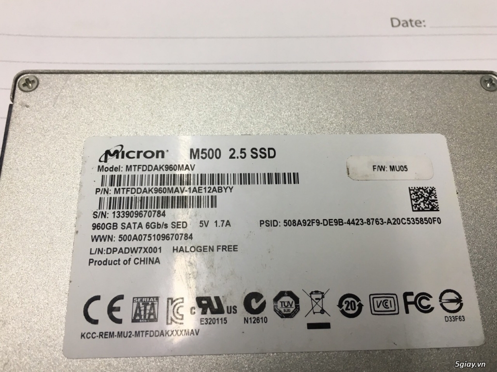 Обновление прошивки ssd micron