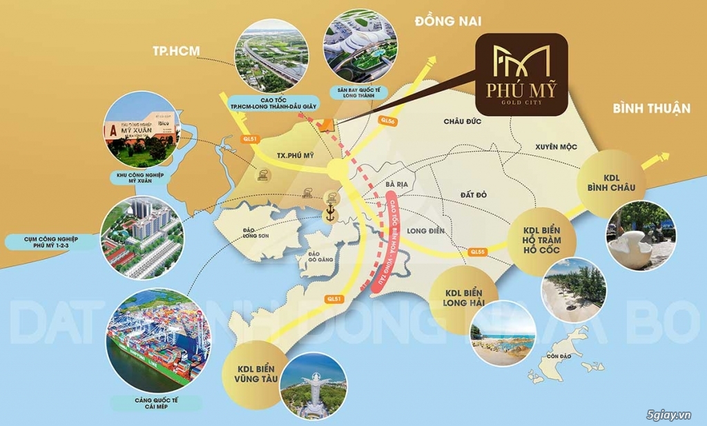 Dự án Phú Mỹ Golg City - Giá 3.5 triệu/m2 0937 091 291 - 1
