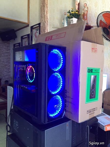 máy E3-1230v3~i7 -4770.16g.ssd .120g.RX560 4g.dr5.case new( bh 12 thán