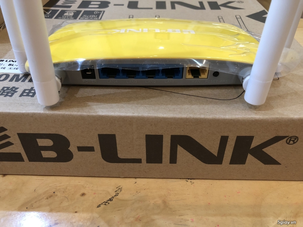 Thanh lý Router LB-Link chỉ 120k - màu vàng, 4 râu cực mạnh - 1