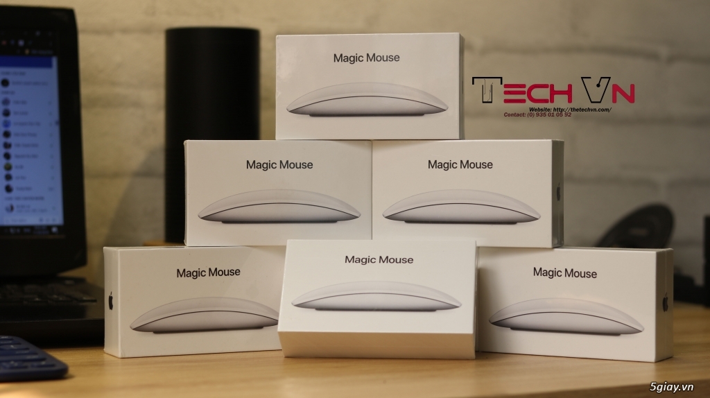 [TECHVN] APPLE MAGIC MOUSE 2 ĐEN, TRẮNG, KEY BOARD 2, NEW SEAL - 1