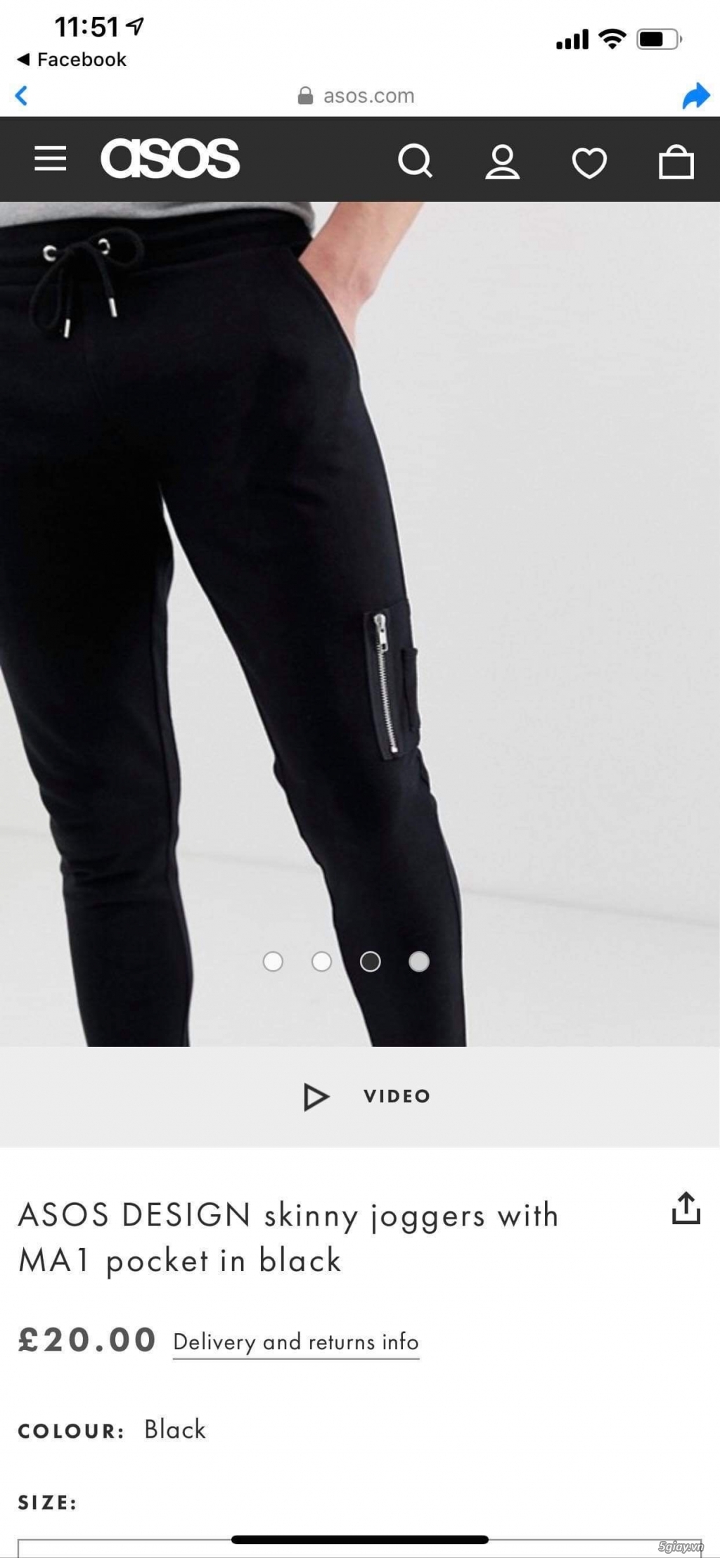 Quần Asos Authentic new 100% size s