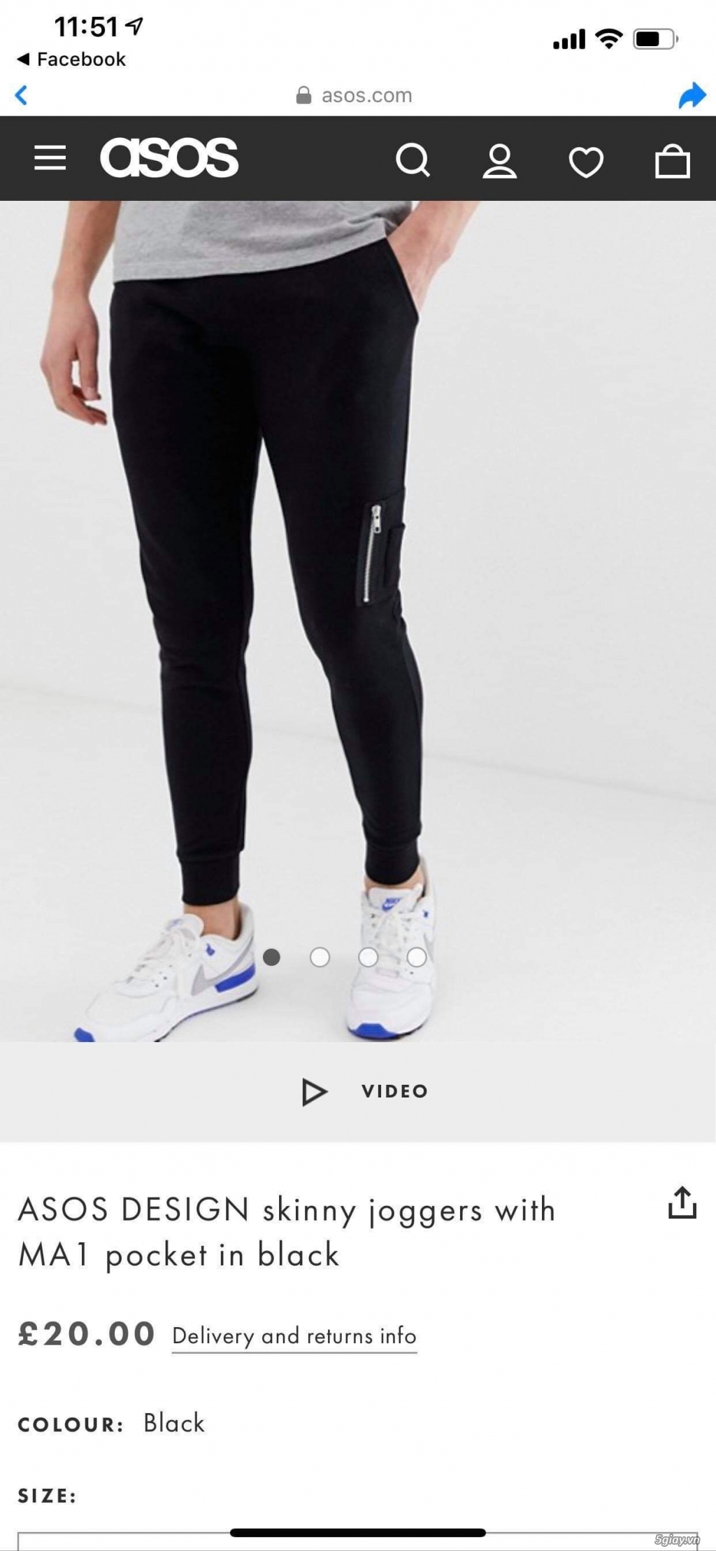 Quần Asos Authentic new 100% size s - 1
