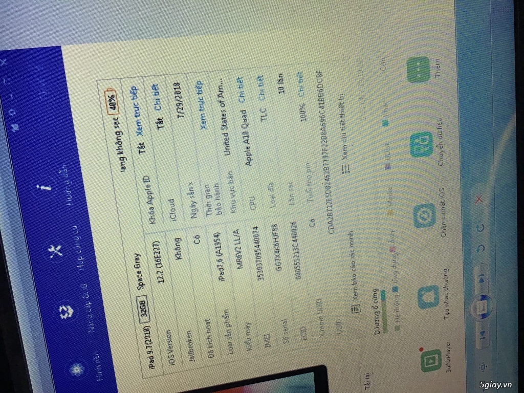 Ipad Gen6 Silver 32g 4G LIKENEW FULLBOX - 4
