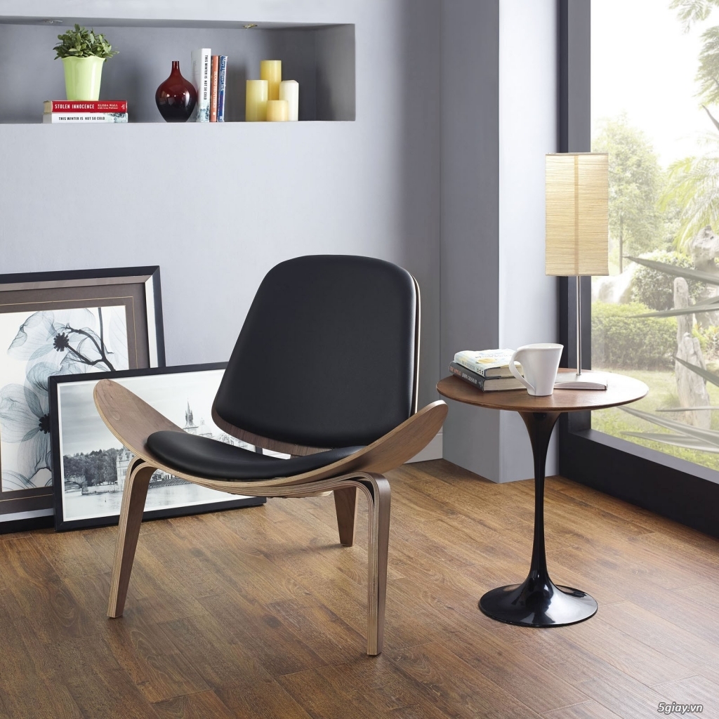Ghế Shell được thiết kế ấn tượng với chất liệu 100% từ gỗ sồi tự nhiên - 2