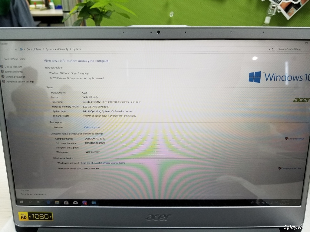 laptop Acer Swift i3