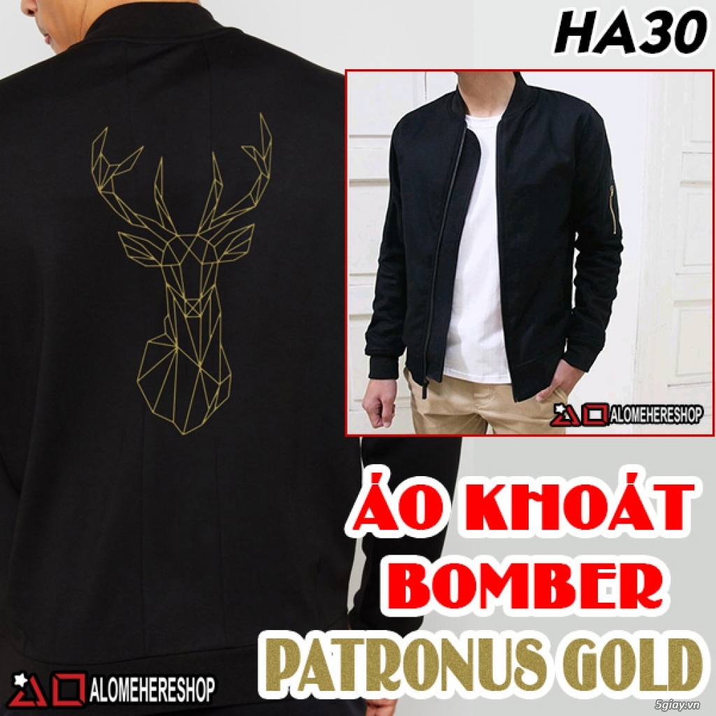 Áo khoác bomber biểu tượng animal GOLD siêu chất - 10