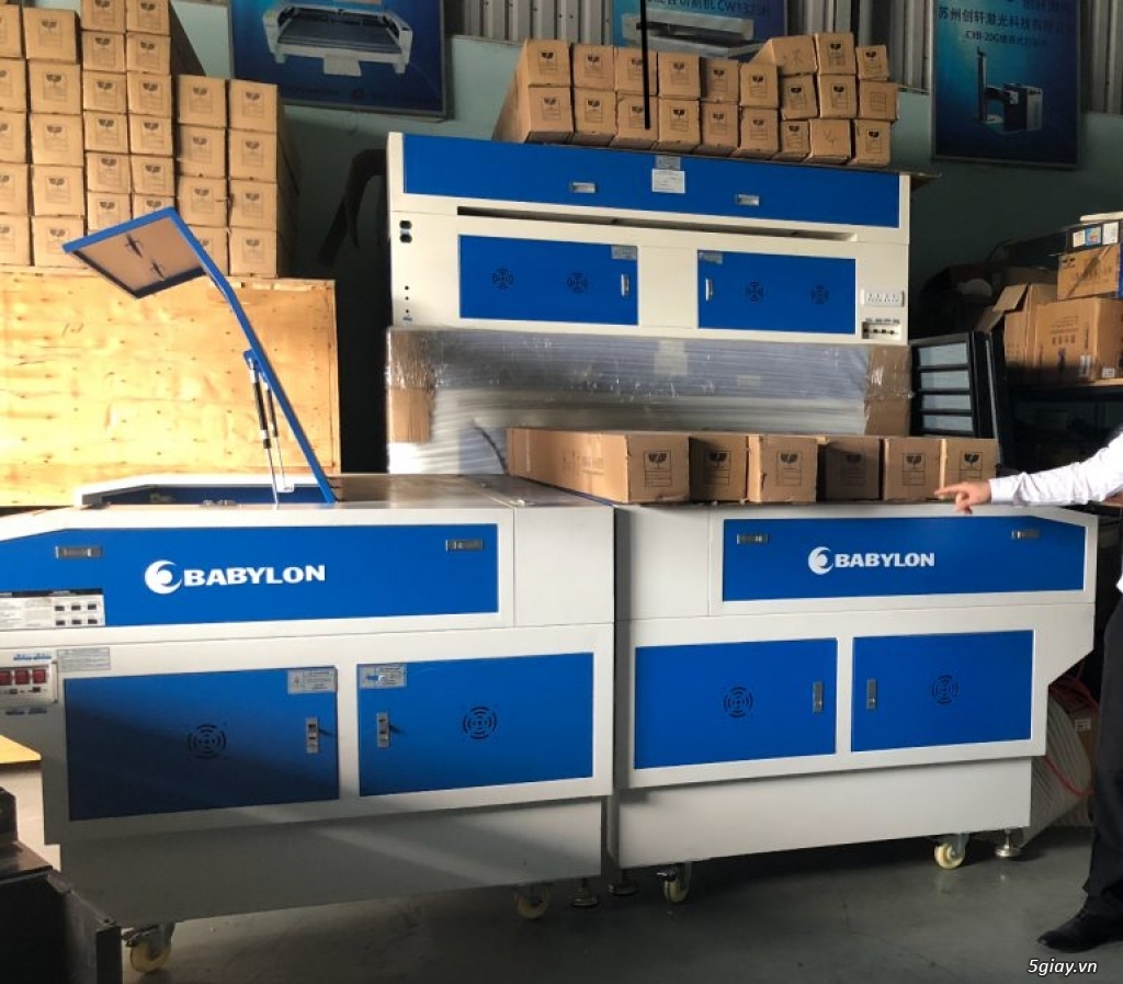 Máy cắt mica laser 2 đầu giá rẻ - 1