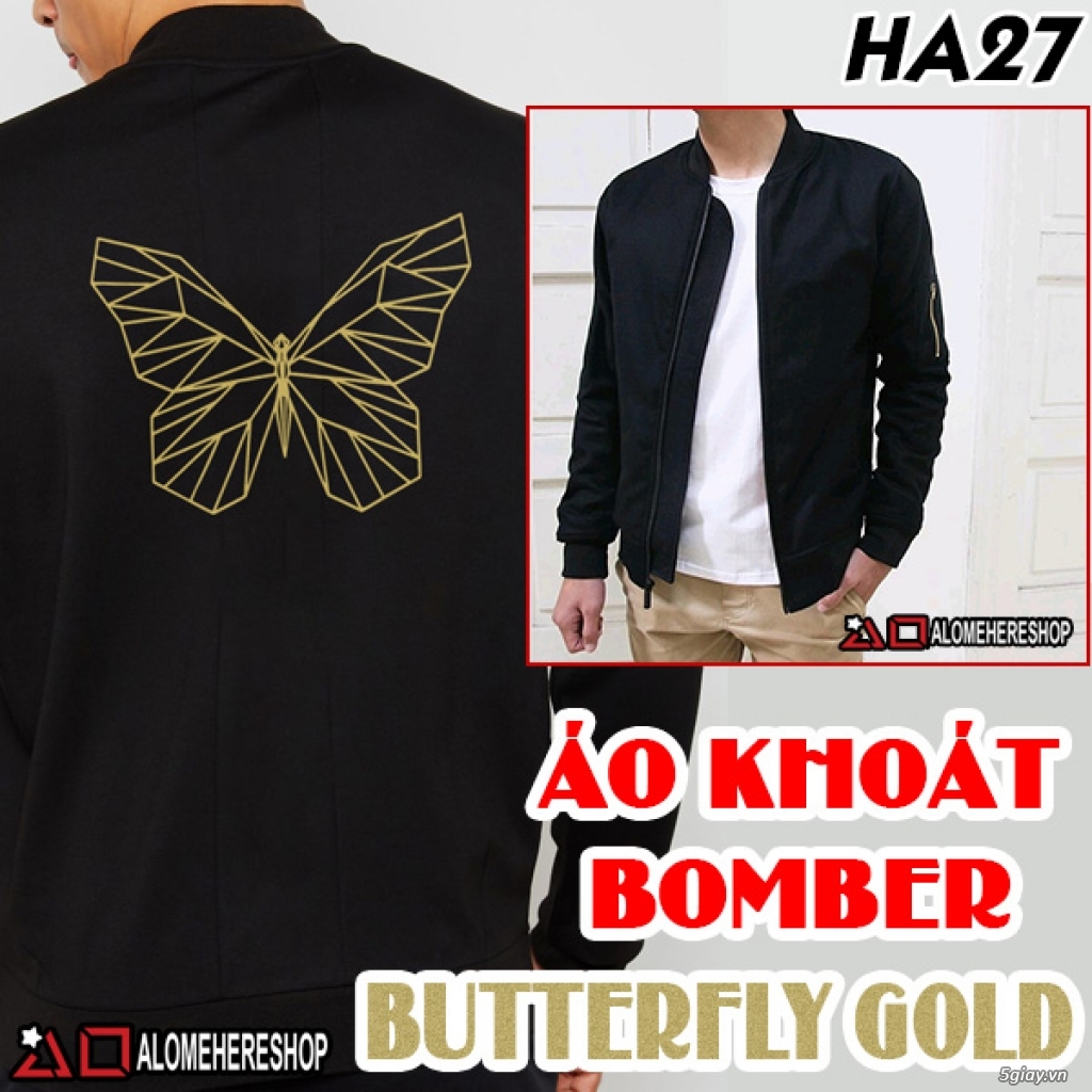 Áo khoác bomber biểu tượng animal GOLD siêu chất - 7